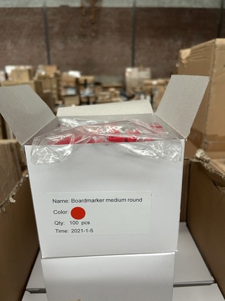 Ca. 2200x Boardmarker medium round rood Sam Creative